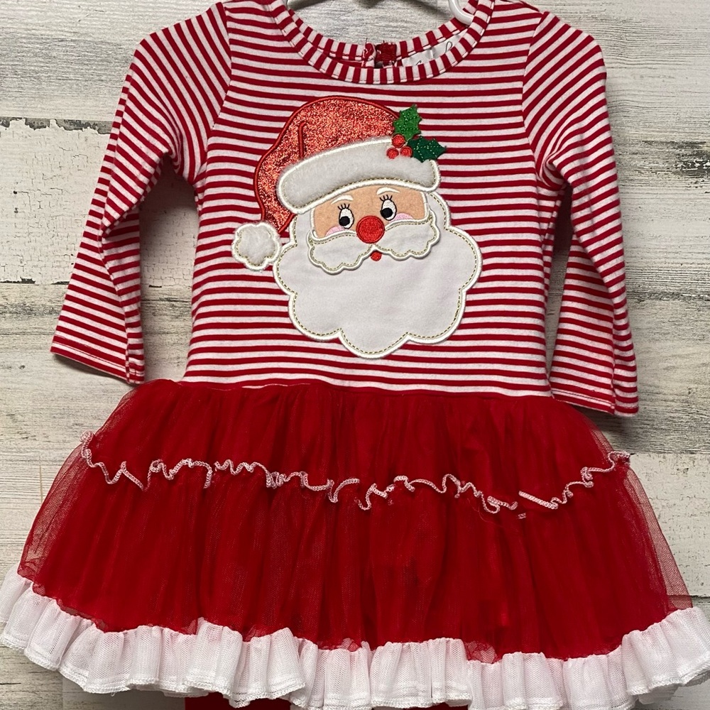 Emily Rose Santa Tulle Tutu Dress Size 18mth Christmas Holiday Party